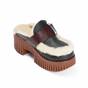 4CCCCEES PLIA AMBER - OREO - BLACK & CREAM Universal Thread Clogs