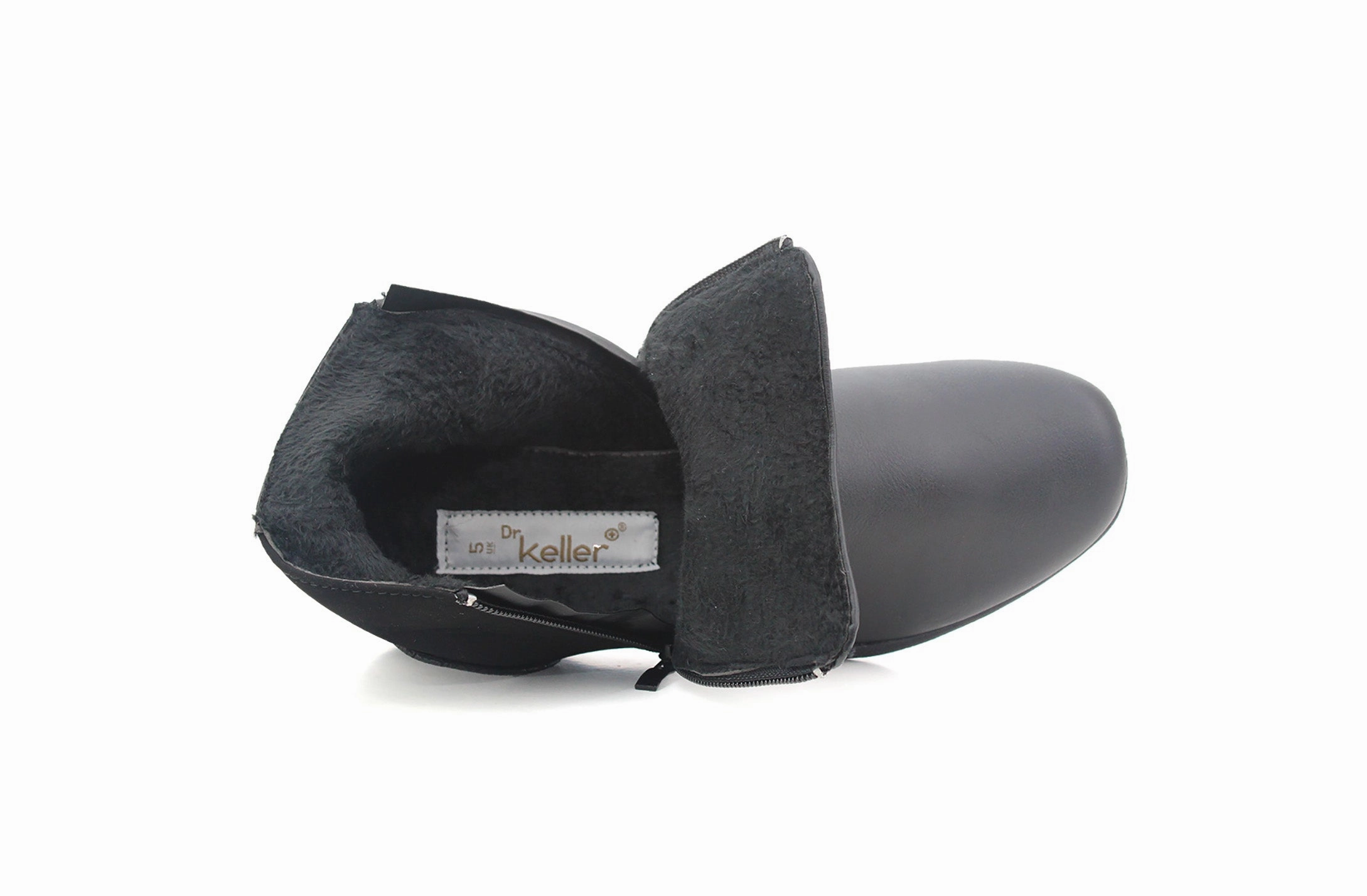 Women Block Heel Ankle Boots A2908 Womens Faux Leather Ankle Boots in Black