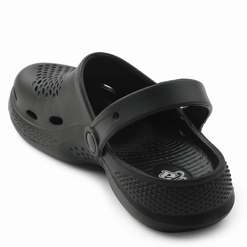 Heel Platform Sandals A-HA Black Slingback Clogs For Men GMF-02E By Liberty