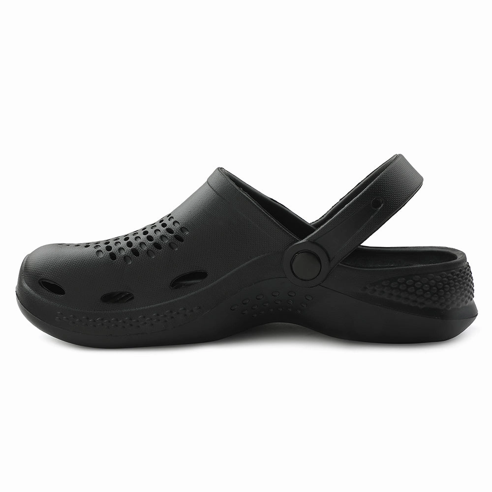 Most Comfortable Wedge Sandals A-HA Black Slingback Clogs For Men GMF-02E By Liberty