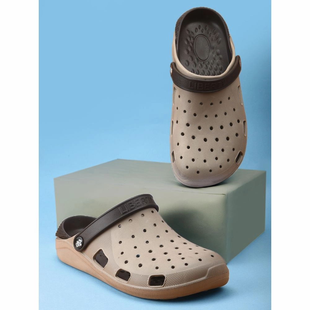 A-HA Casual Beige Clogs For Men LPMXT-800 By Liberty Sandals Cute