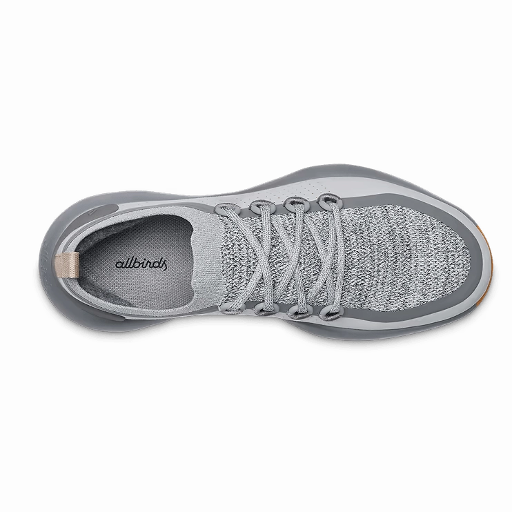 Trail Running Shoes Mens Uk Allbirds Trail Runners SWT - Medium Grey (Rugged Khaki Sole)