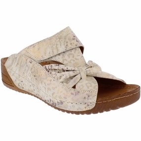 Adesso A7172 Lexi Ladies Big Cat Leather Touch Fastening Sandals Espadrilles Sandals