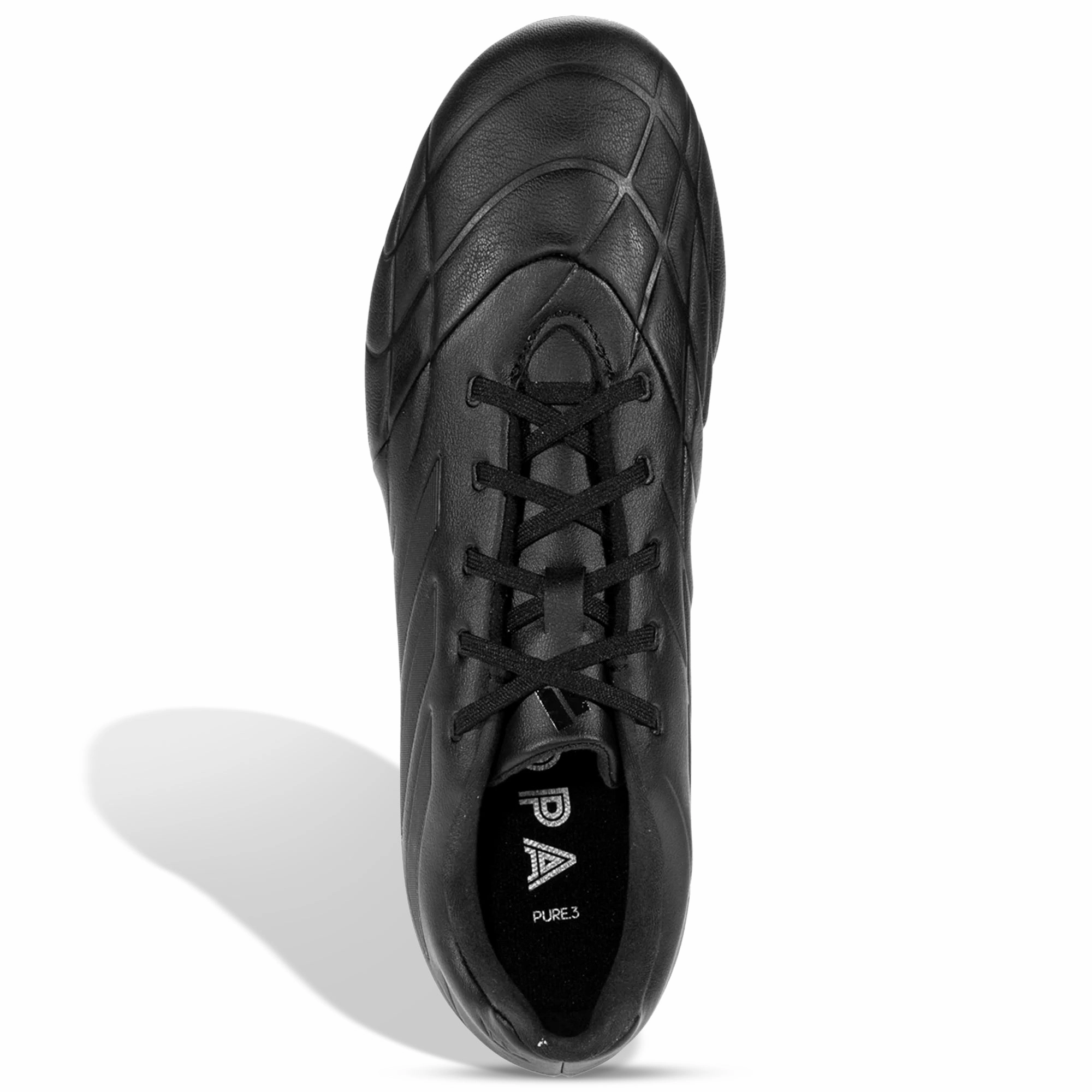 adidas Copa Pure.3 Firm Ground Soccer Cleats (Core Black/Black) Charly Makara Turf Soccer Cleats