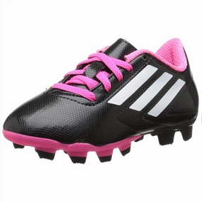 Maryland Flag Soccer Cleats adidas Jr. Conquisto FG Soccer Cleats (Black/Pink)