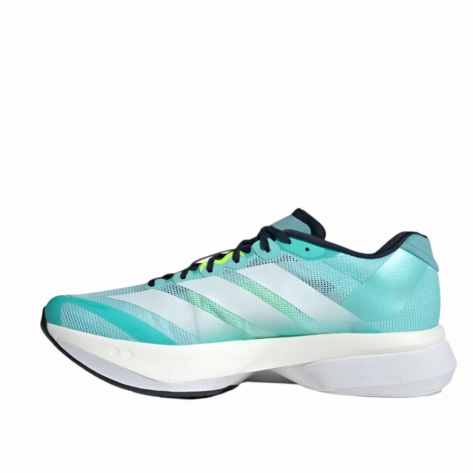 Adidas Men's Boston 13 Running Shoes in Flash Aqua/Cloud White/Lucid Lemon AW25 Track And Field Training Shoes