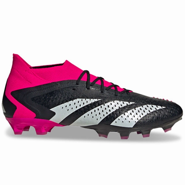 adidas Predator Accuracy.1 Firm Ground Soccer Cleats (Core Black/Team Shock Pink) Spongebob Soccer Cleats
