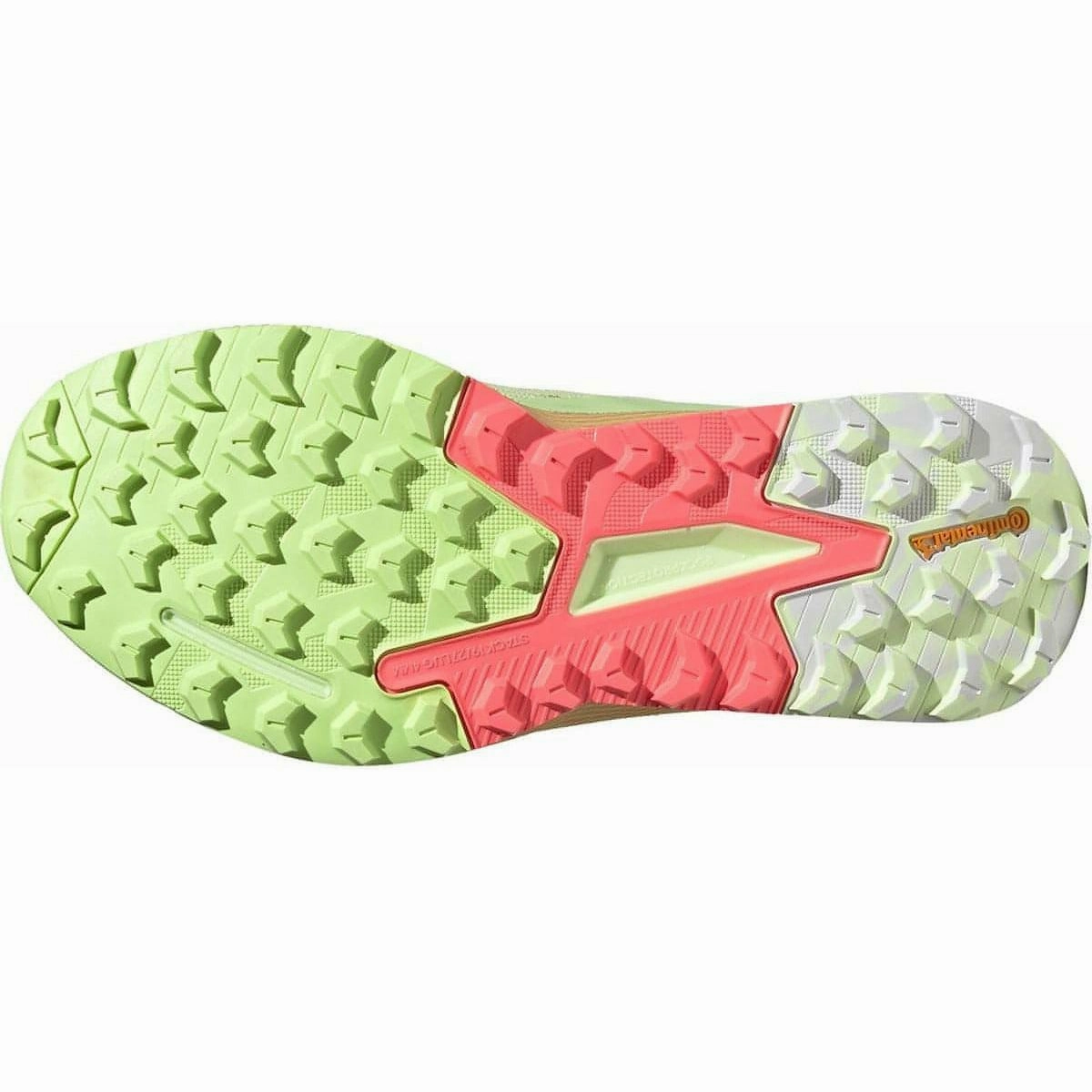 adidas Terrex Agravic Flow 2 Womens Trail Running Shoes - Yellow Trail Shoes With Ankle Support