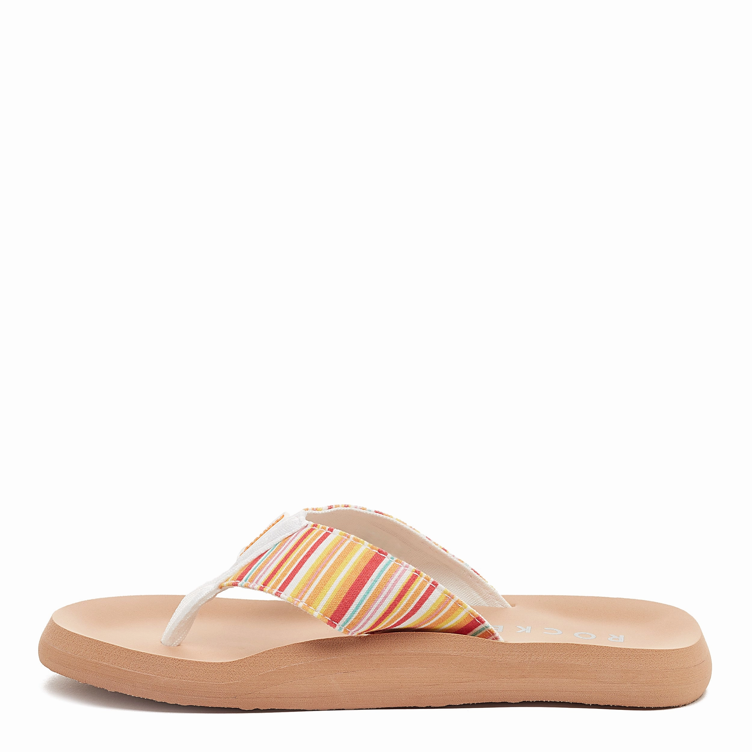 Adios Orange Stripe Flip-Flops Rainbow Flip Flop