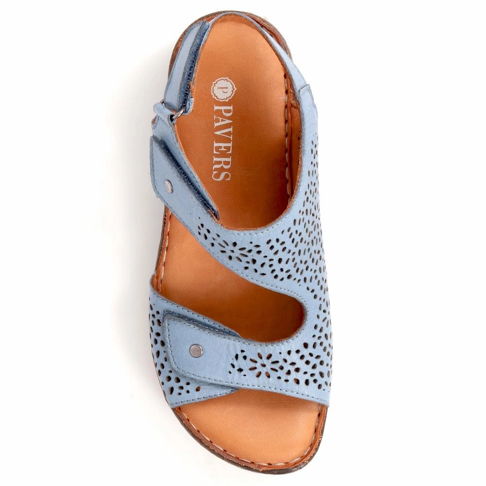 Adjustable Touch Fasten Sandals  - DRTMA39009 / 325 699 - Denim Custom Made Sandals