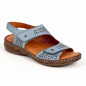 Sandals For Ladies Adjustable Touch Fasten Sandals  - DRTMA39009 / 325 699 - Denim