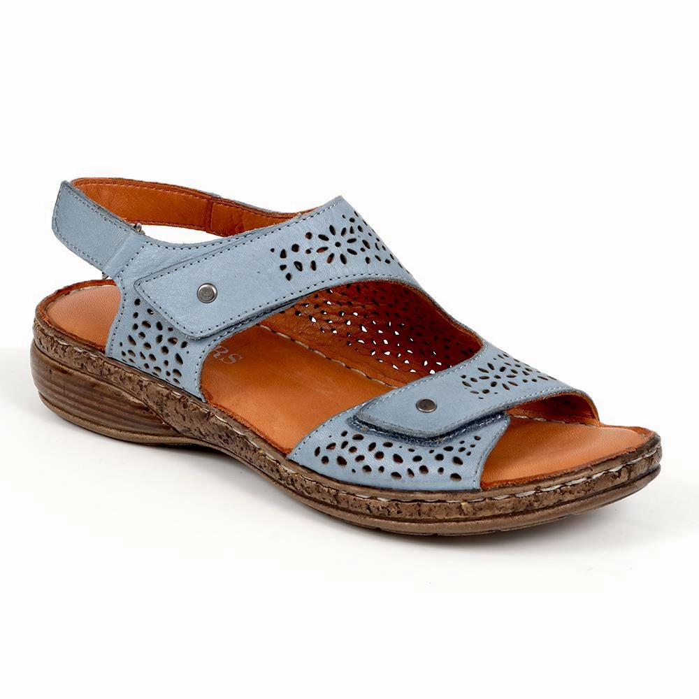 Adjustable Touch Fasten Sandals  - DRTMA39009 / 325 699 - Denim Wedding Sandals