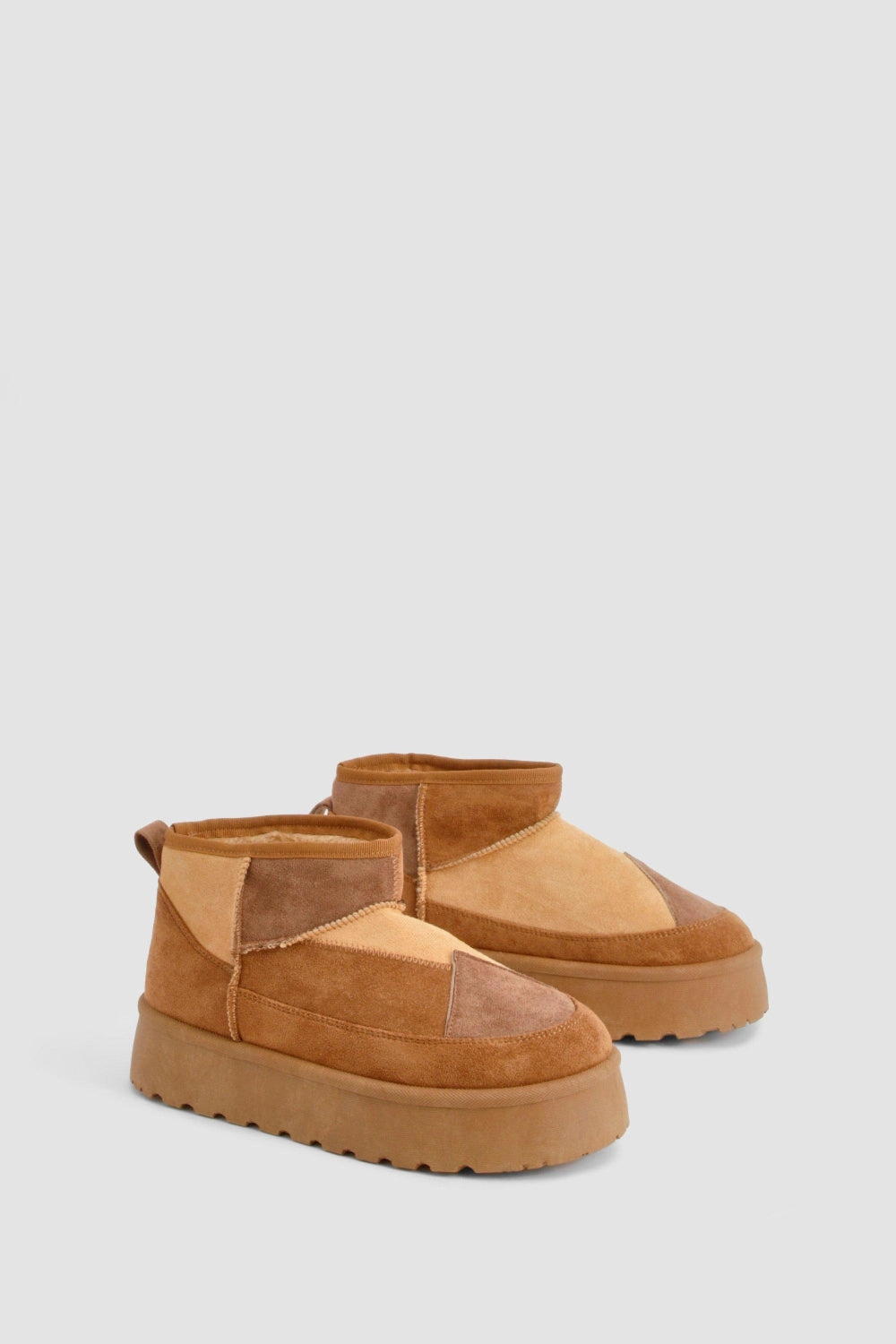 NULL Boots Sale CHESTNUT MULTI COLOUR CLASSIC ULTRA MINI COSY FUR LINED ANKLE BOOT