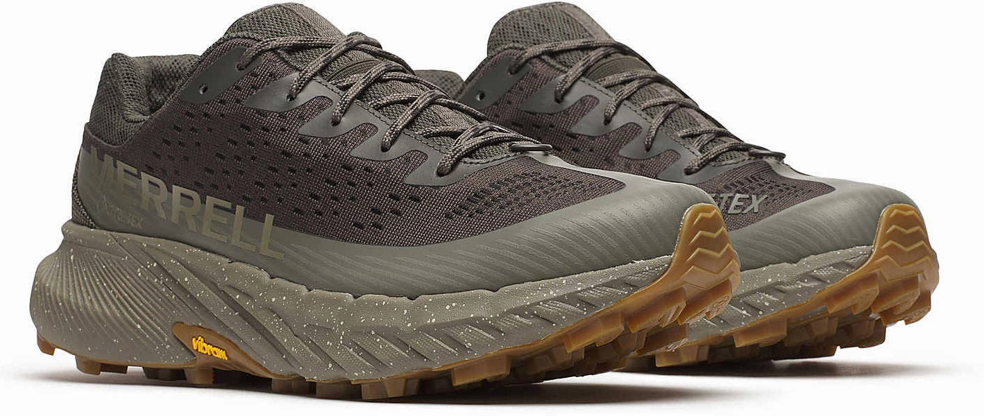 Merrell Agility Peak 5 GORE-TEX Mens Trail Running Shoes - Grey Trail Cross Protect Mountain Bike Shoe