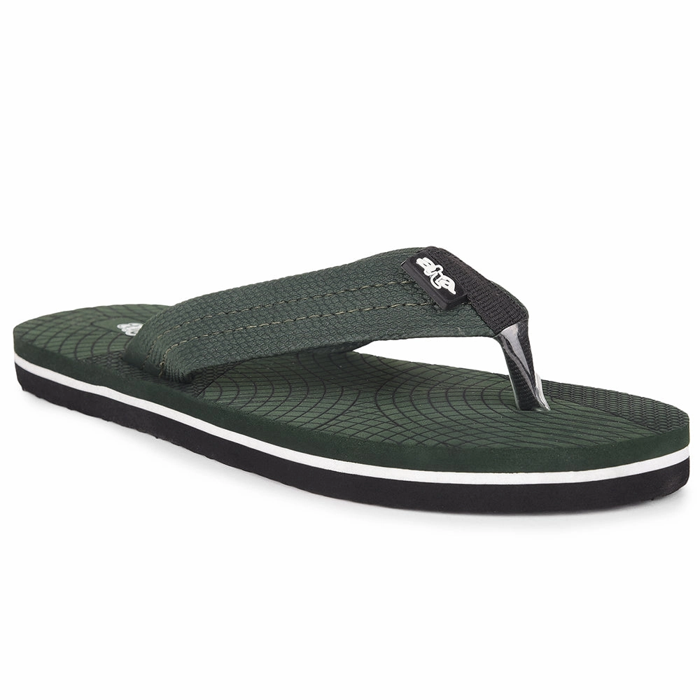 AHA Casual Olive Green Flip Flop For Men ORTHO-20 By Liberty Pr Soles Flip Flops