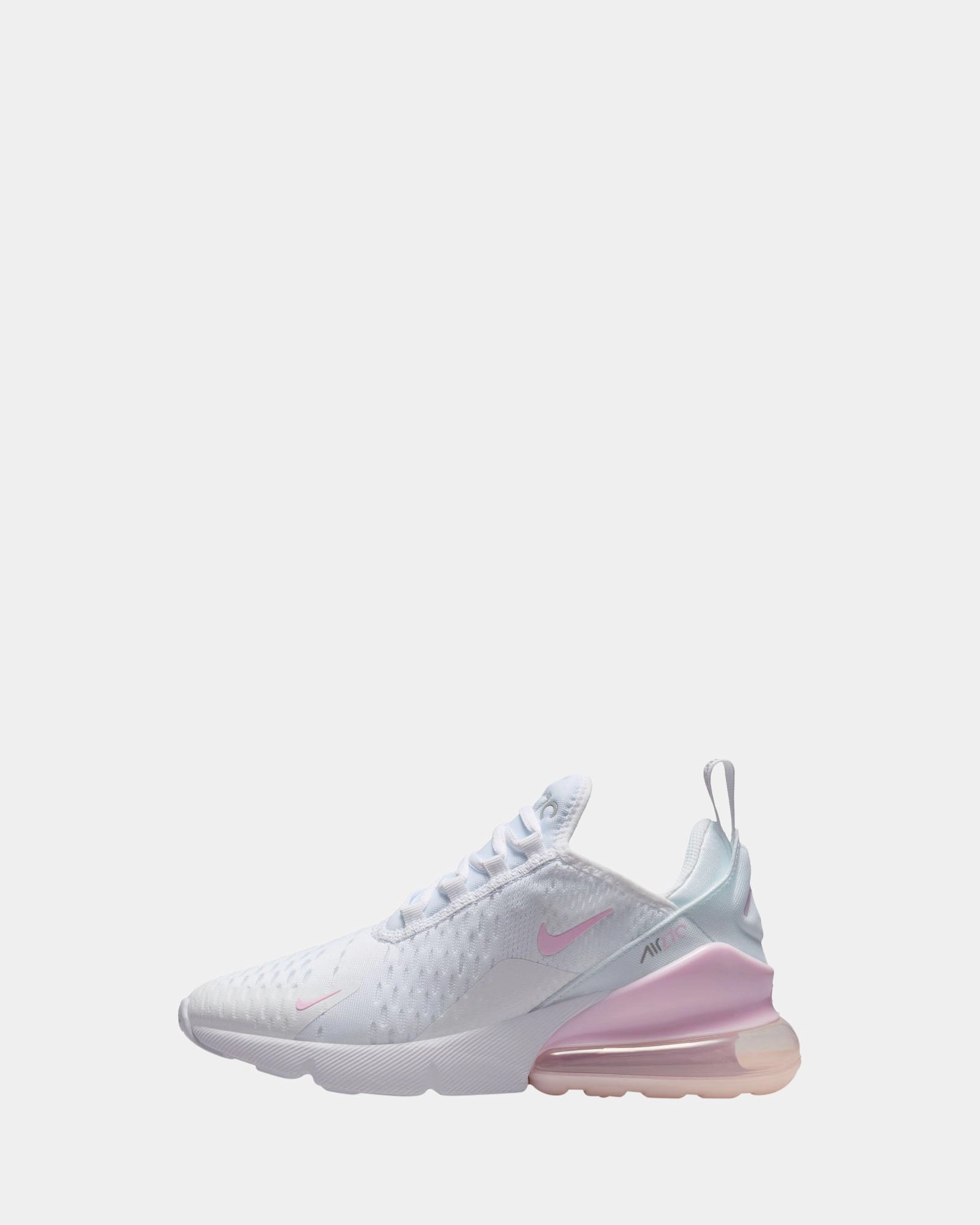 Air Max 270 Grade School White/Pink Foam/Smoke Grey Shoes Nike Black Friday