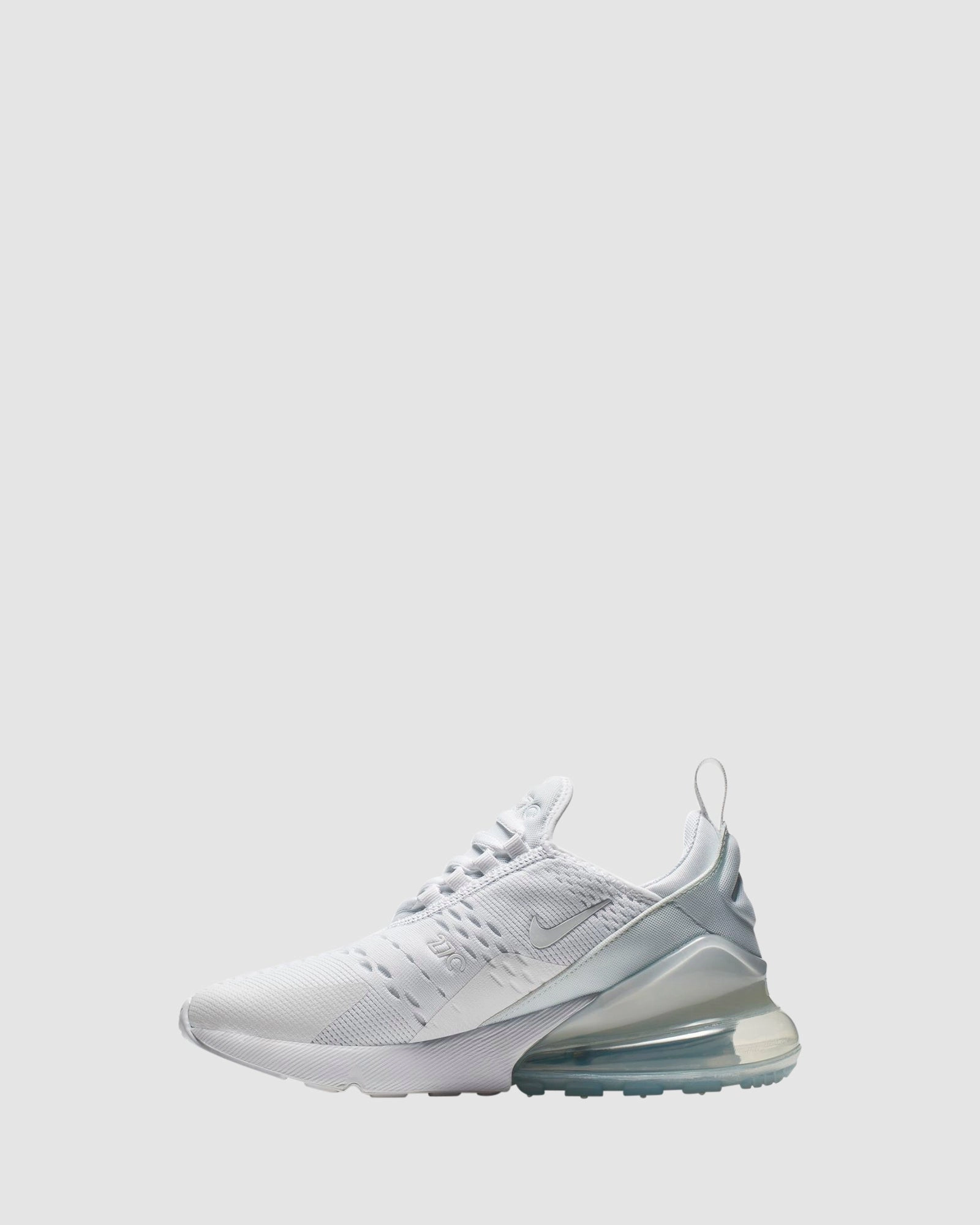 Vapor Nike Shoes Air Max 270 Grade School White/White/Silver