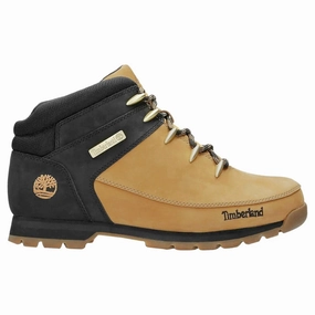 Timberland Euro Sprint Mid Hiker Nubuck Textile Men's Wheat Black Ankle Boots La Sportiva Gtx Hiking Boots