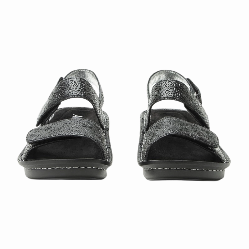 Alegria Verona Inky Leather Sandal (Women's) Lace Up High Heel Sandals