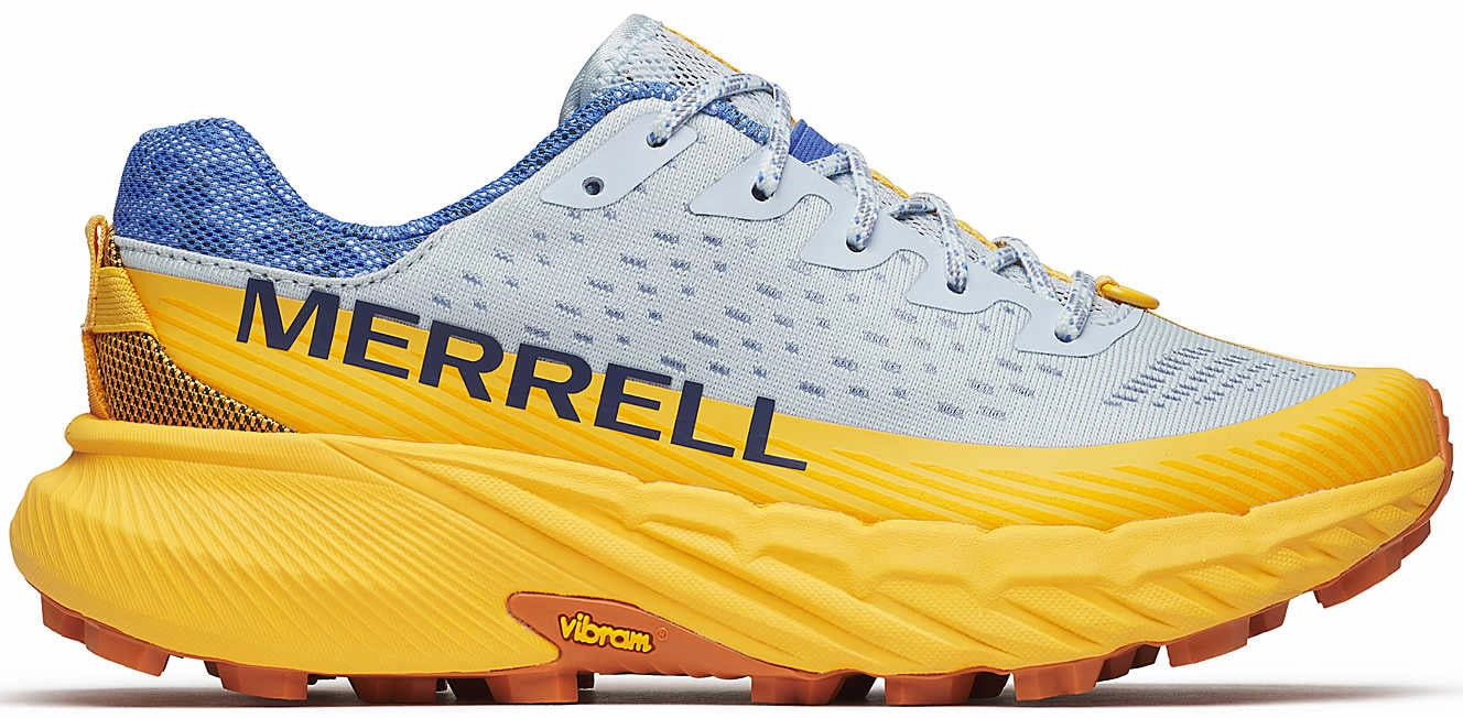 Best Hiking Trail Shoes Merrell Agility Peak 5 Womens Trail Running Shoes - Blue