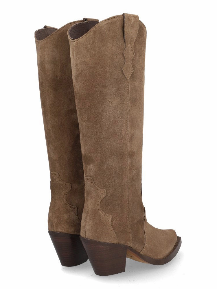 Soleil Western Knee-high Boots Alpe Vendome Knee High Boots Sander
