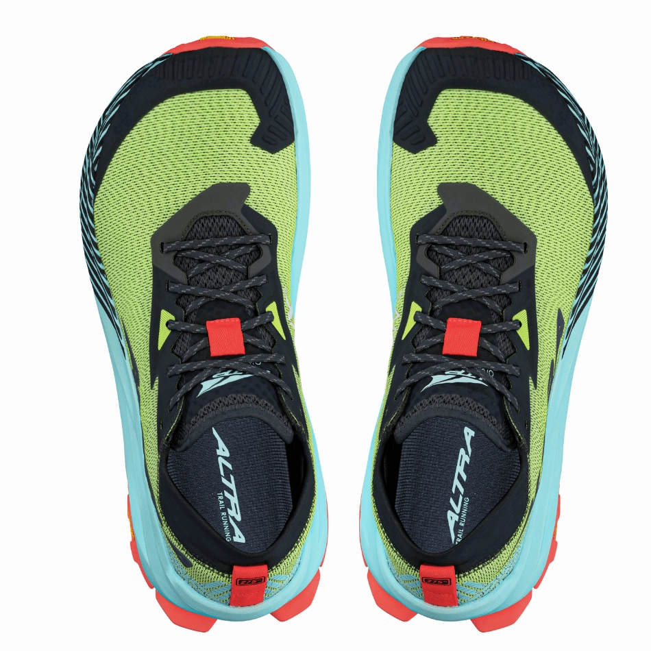 Shoe Altra Men's Olympus 275 Trail Running Shoes in Black/Yellow AW25