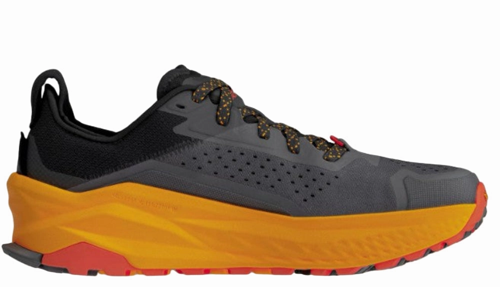Best Overpronation Trail Running Shoes Altra Olympus 6 Trail Running shoes For Men, Black/Orange