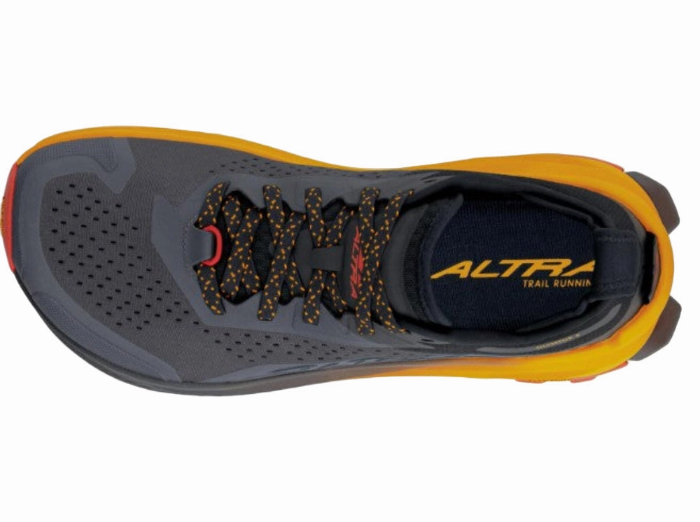 Altra Olympus 6 Trail Running shoes For Men, Black/Orange Best Ultra Trail Shoes