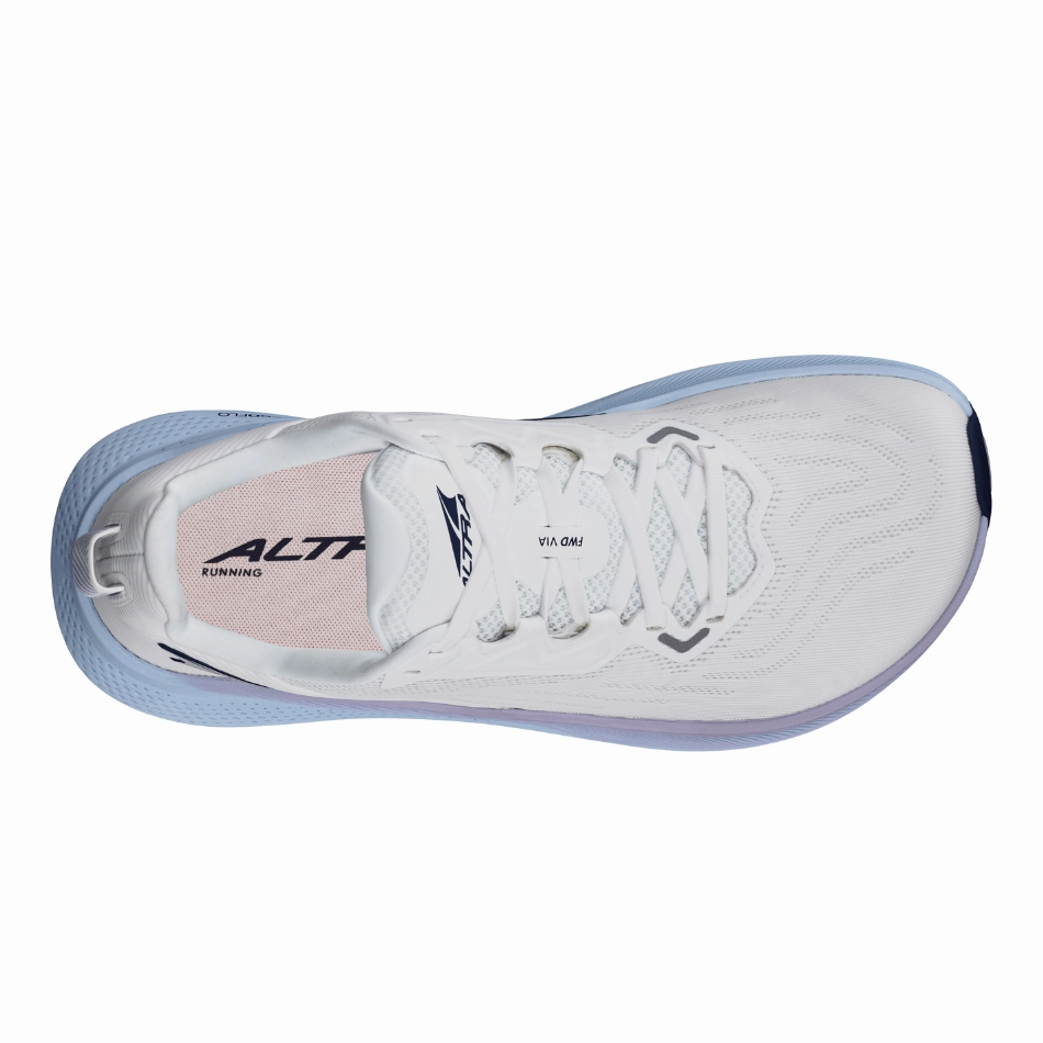 Leopard Training Shoes Altra Women's FWD Via Running Shoes in White Light Blue AW25