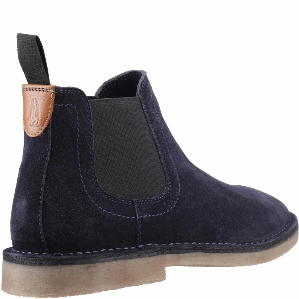 Navy Shaun Suede Chelsea Boots Double Wide Ankle Boots