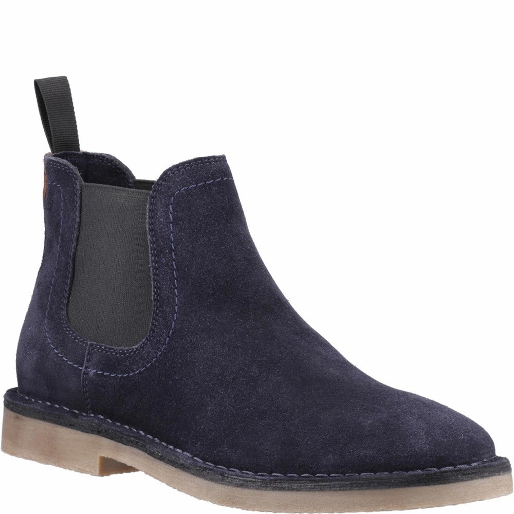 Navy Shaun Suede Chelsea Boots Stretch Ankle Boots
