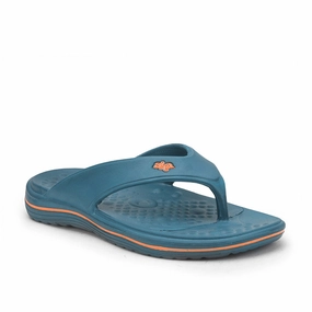 A-HA Casual Teal Blue Flip Flop For Men BEACHTIME By Liberty Flip Flops For Bad Feet