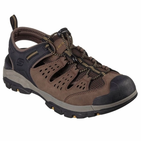 Lainey Sandals Skechers 205113 Tresmen - Menard Mens Brown Black Vegan  Sandals