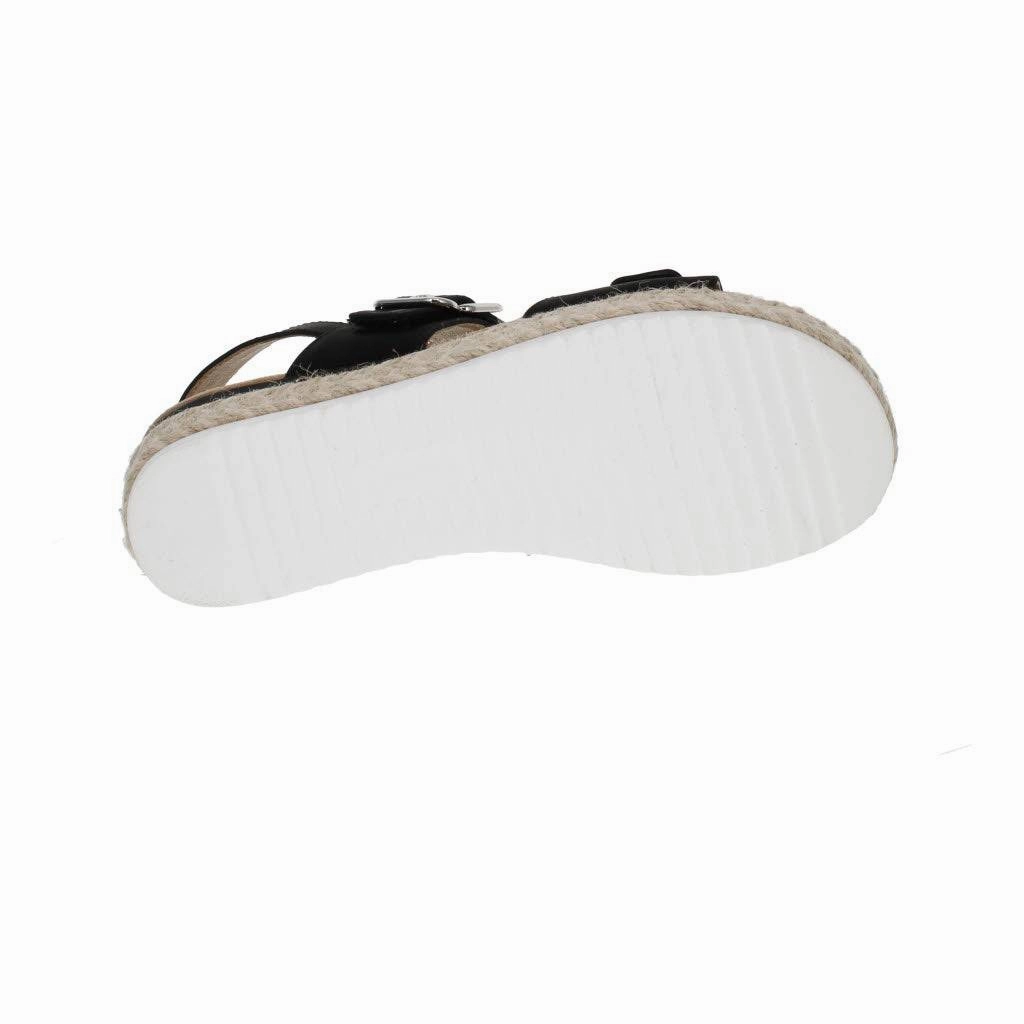 Westland 592006 Madison 06 Ladies Black Vegan Buckle Sandals Summer Platform Sandals