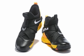 Buy Nike Online Shoes Nike Lebron Soldier XII 12 SFG EP Black Yellow Men Shoes Sale Size US7,8,8.5,9,10,11,12