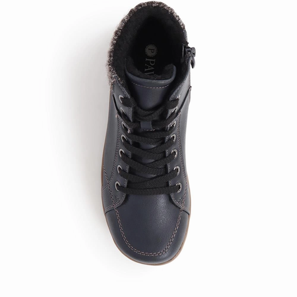 Givenchy Cowboy Ankle Boots Lace-Up Ankle Boots  - SUPRE40003 / 326 257 - Navy