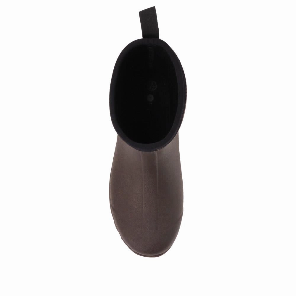 Ankle Wellington Boots - RAI34005 / 321 135 - Brown Lace Up Boots Ankle