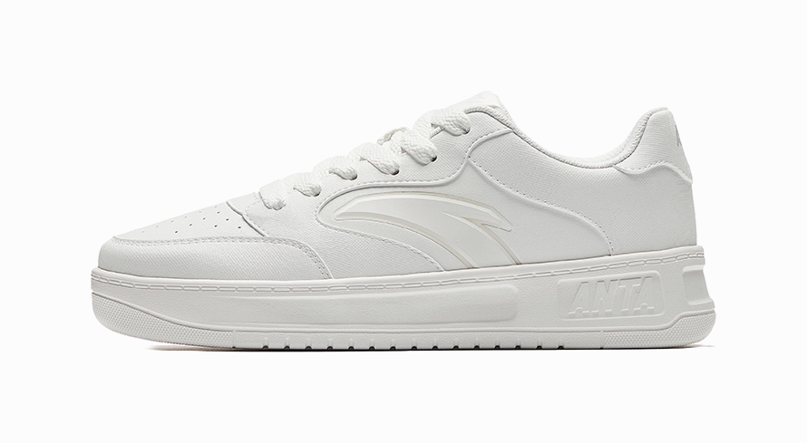 Anta Anti Slip Wear Resistant Low Top Skateboard Shoes Women's Papyrus White Azura Waterproof Hiking Shoes