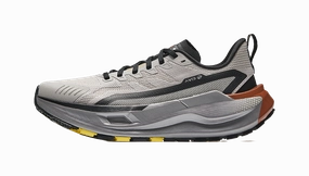 ANTA Men's Low-Top Outdoor Shoes - Cushioned Wear-Resistant & Rebound Gray Black Hiking Shoes Low