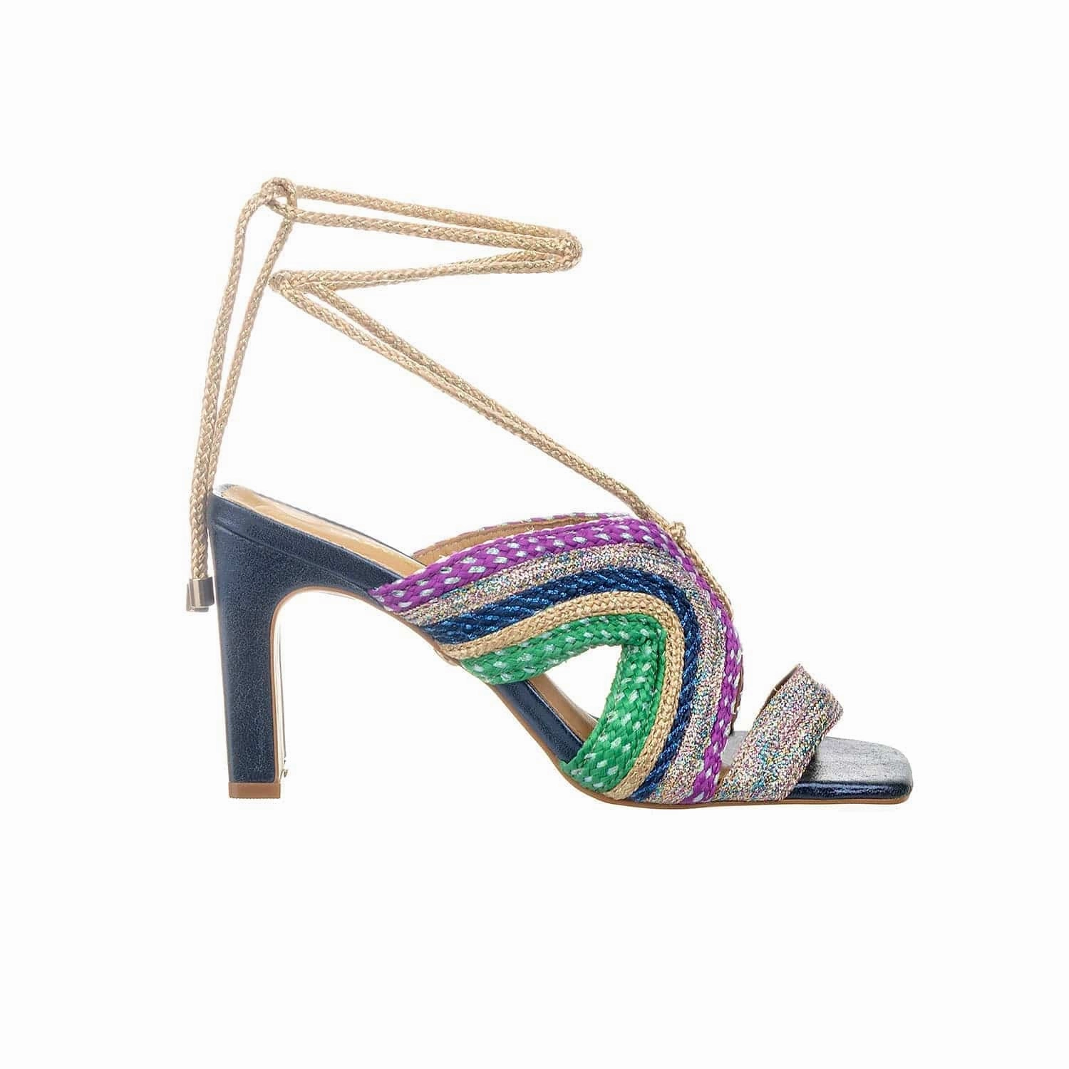 Taos Sandals On Sale Aphrodite - Mare Metallic Block Heels Sandal