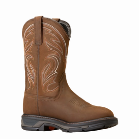 Ariat Men's WorkHog XT Distressed Brown Work Boots 10045438 Waterproof Outdoor Work Shoes