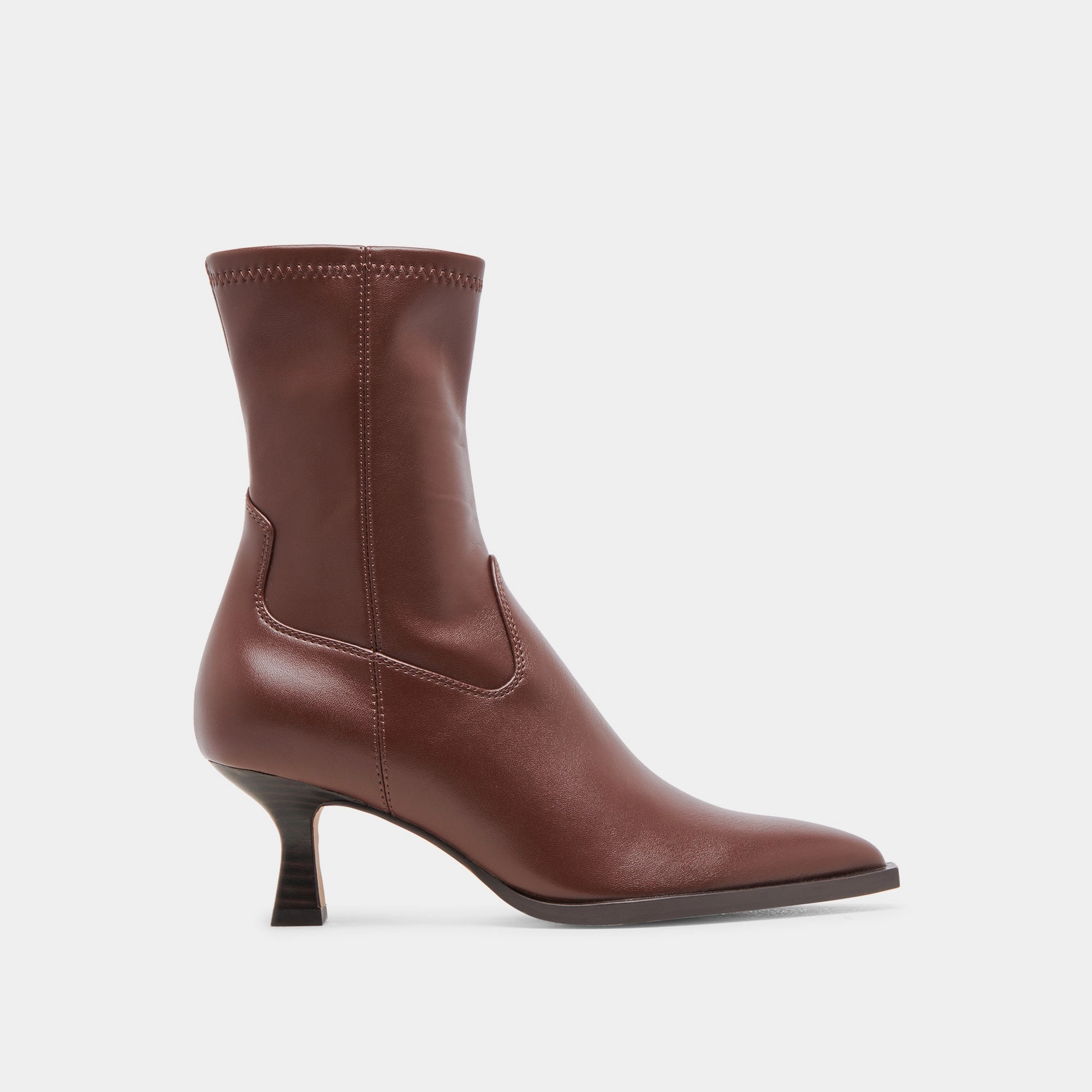 Tecova Boots ARYA WIDE CALF BOOTS CHOCOLATE LEATHER