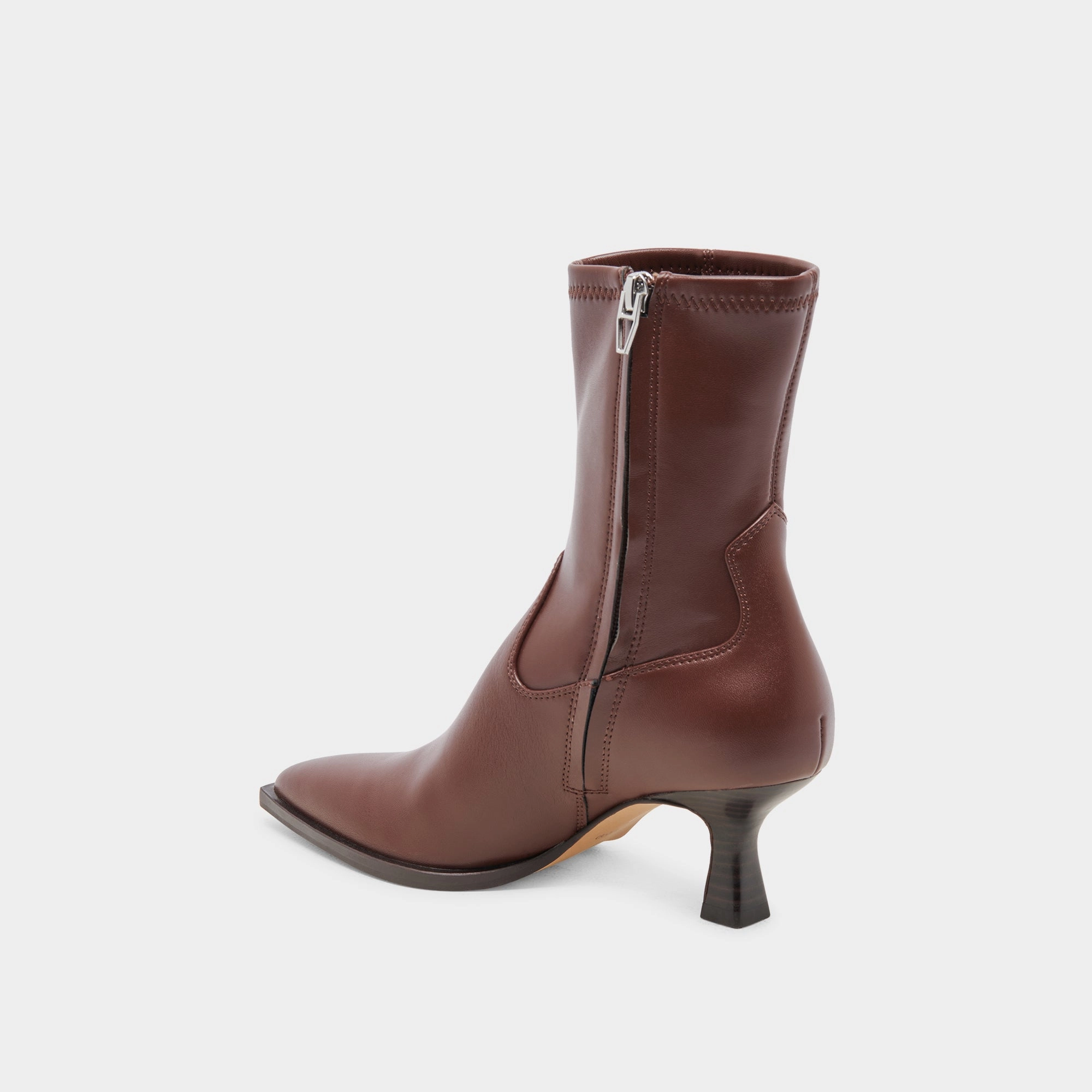 Ankle Boots Clearance ARYA WIDE CALF BOOTS CHOCOLATE LEATHER