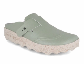 Boston Clogs Vegan ASPORTUGUESAS Women Clogs 'City Line Cole', green