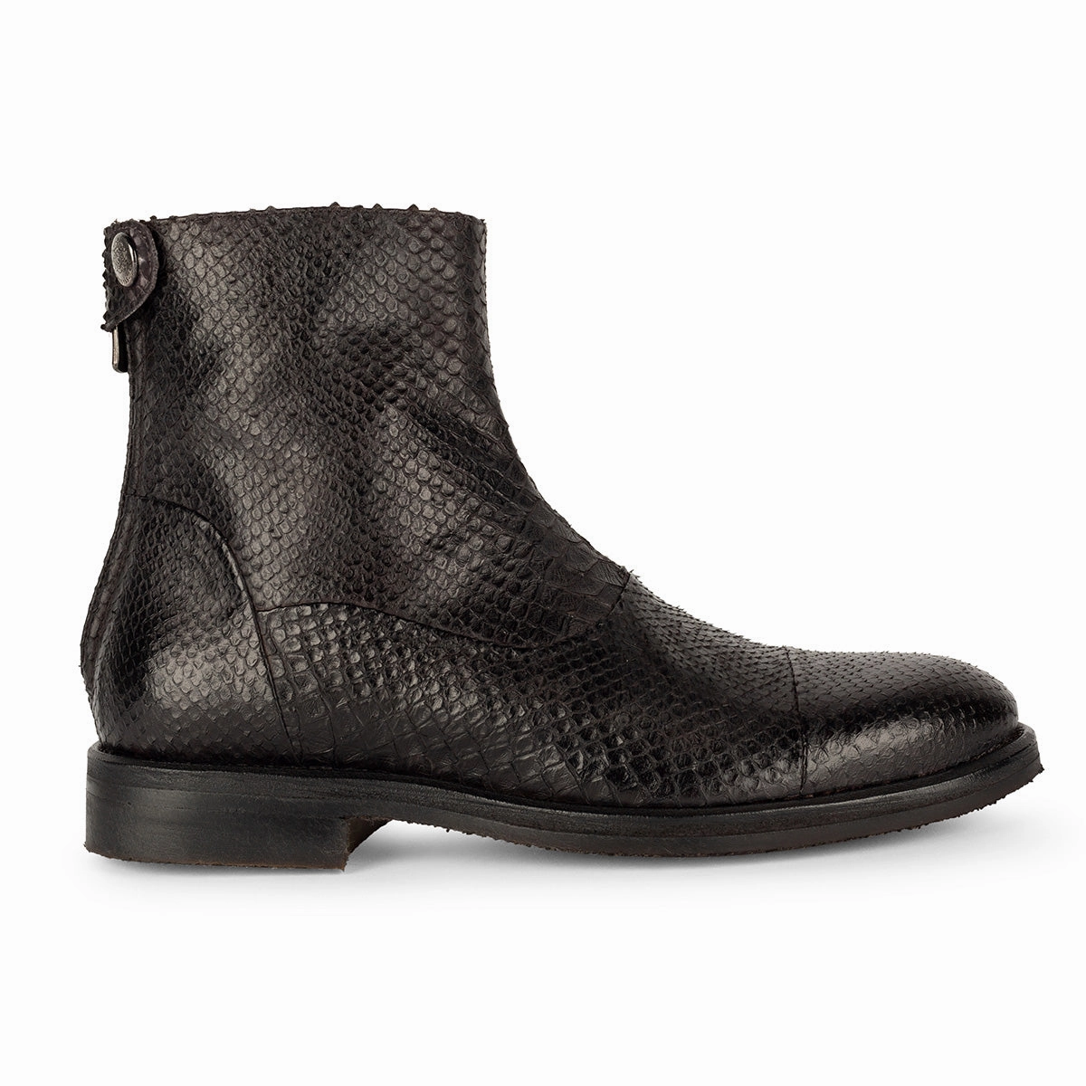Ankle Boots With Lining KARINA 86014<br> Faux python ankle boots