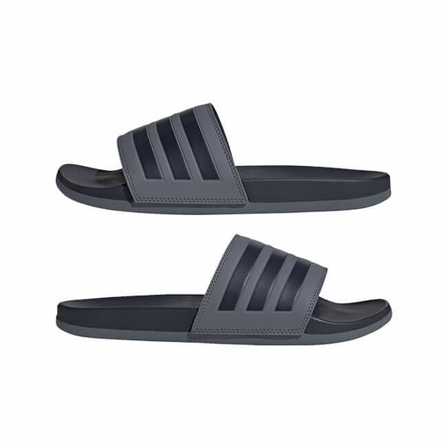 Adidas Adilette Comfort Slides Onix / Legend Ink Fat Tire Flip Flops