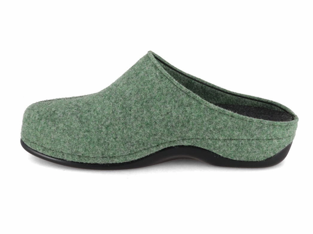 Infant Shoes Berkemann BERKOFLEX Women Clogs 'Florina', green
