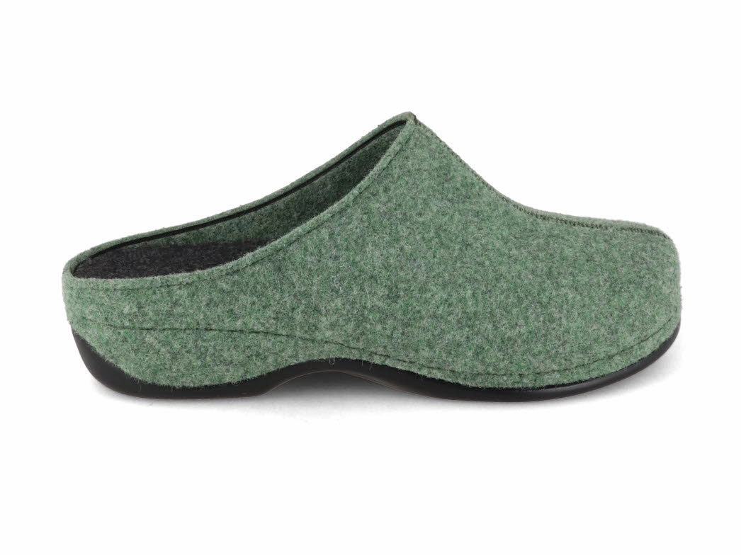 Off Grid Clogs Crocs Berkemann BERKOFLEX Women Clogs 'Florina', green