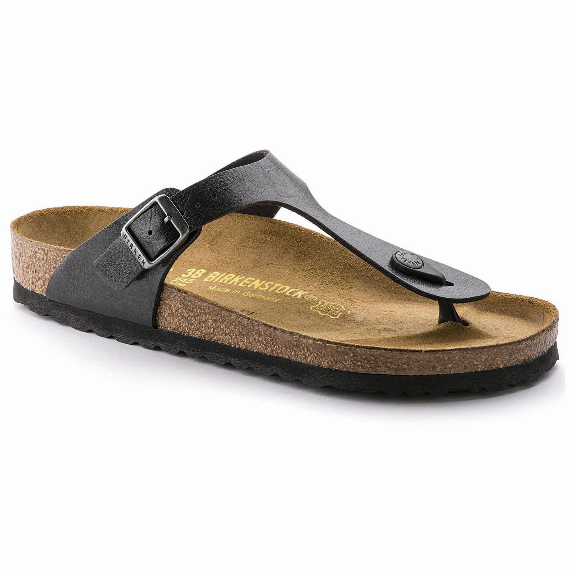 Birkenstock Gizeh Birko-Flor GRACEFUL LICORICE 541951 Woven Sandals