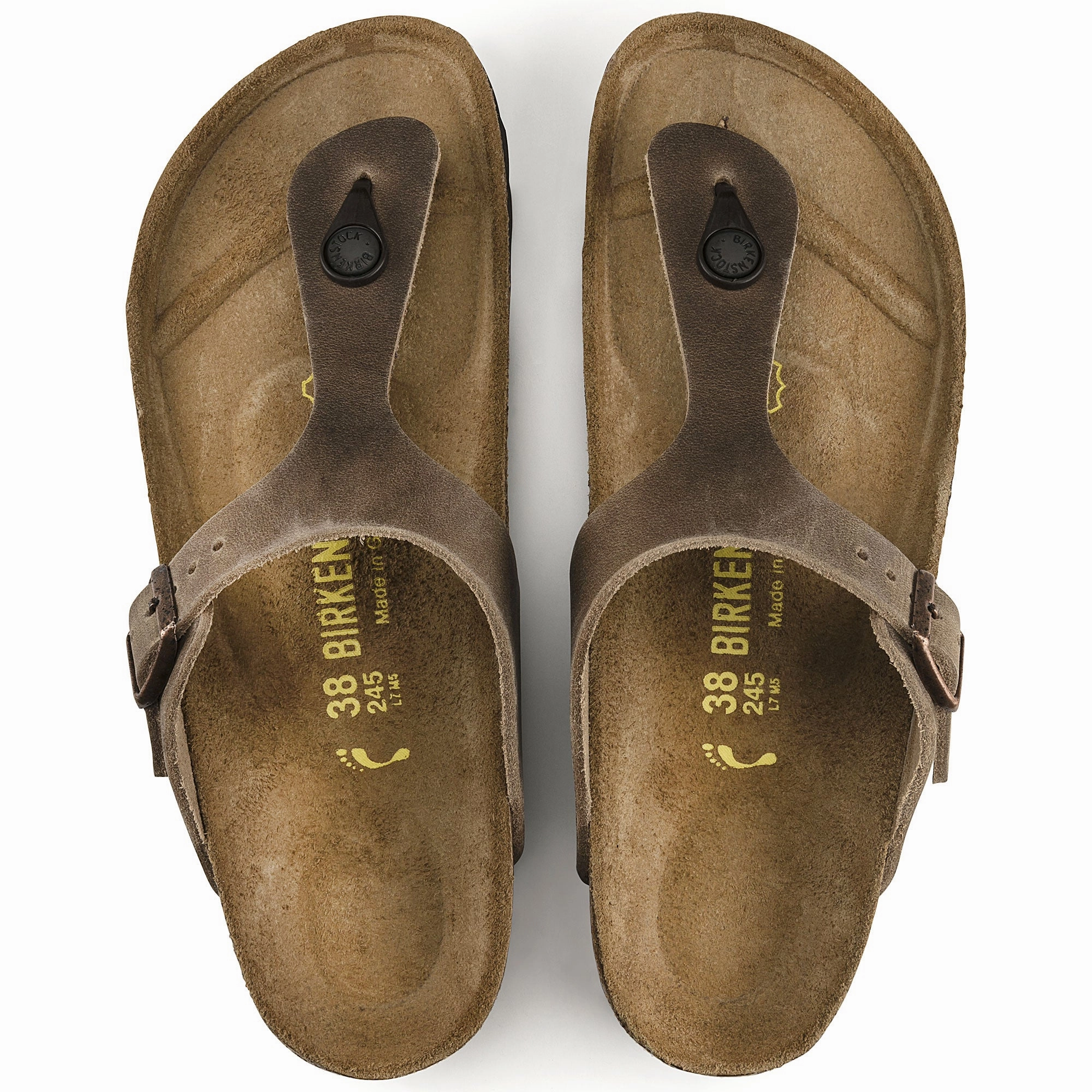 Birkenstock Gizeh NU Oiled Tobacco Brown 943811 Caterpillar Sandals